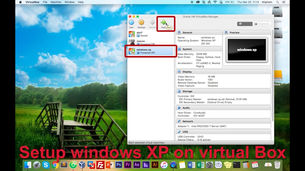 how to put windows on virtualbox for mac